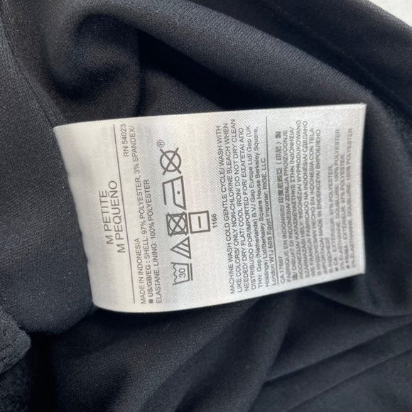 Banana Republic Cropped Tank Black Women’s Size Medium Petite - Picture 4 of 10